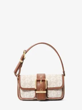 MK Colby Extra-Small Empire Signature Logo Shoulder Bag - Natural - Michael Kors